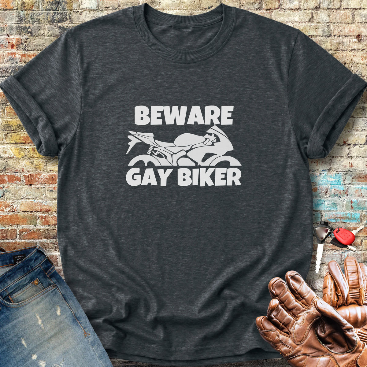 Beware Classic T-Shirt - Dark Heather