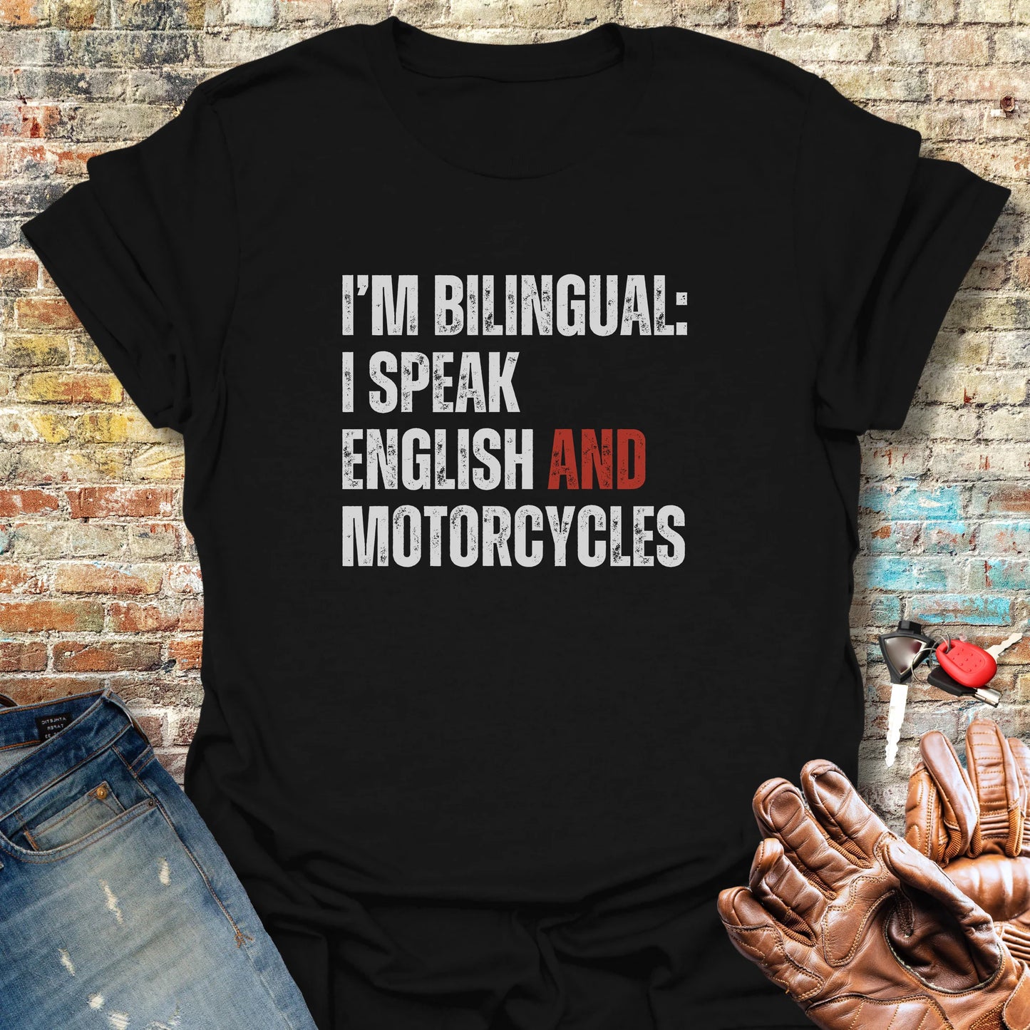 Bilingual English T-Shirt - Black