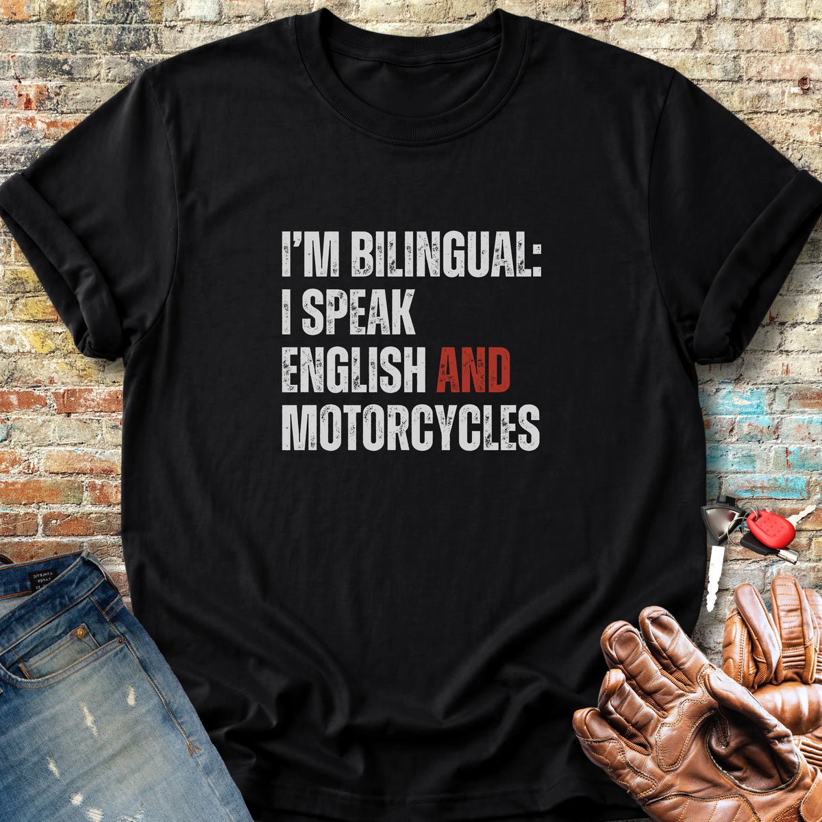 Bilingual English Classic T-Shirt - Black