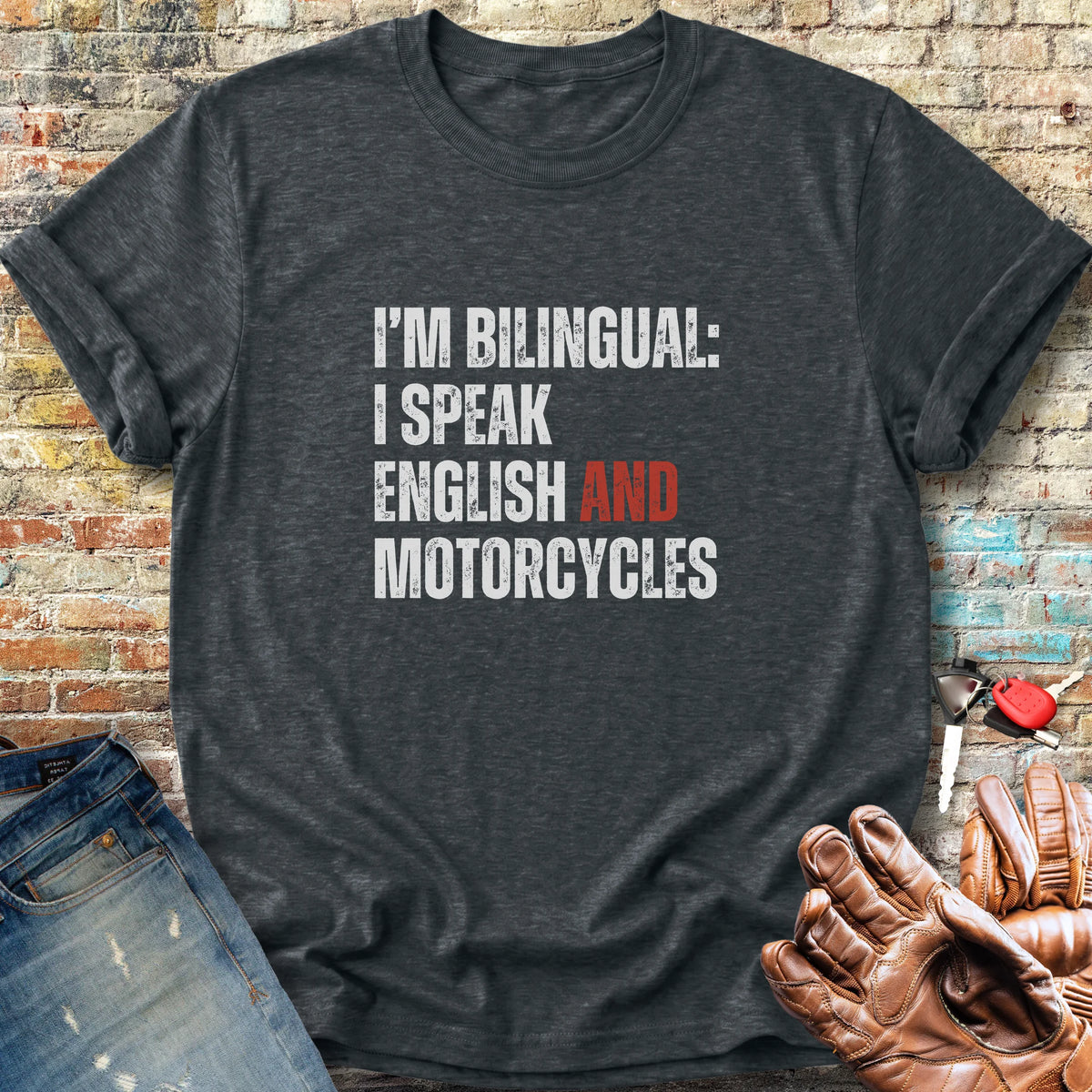 Bilingual English Classic T-Shirt - Dark Heather