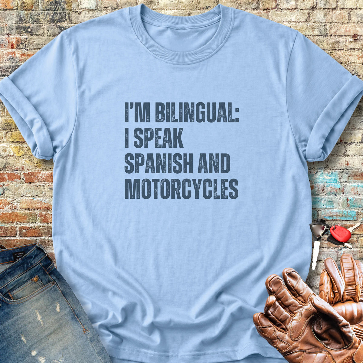 Bilingual Spanish Classic T-Shirt - Light Blue