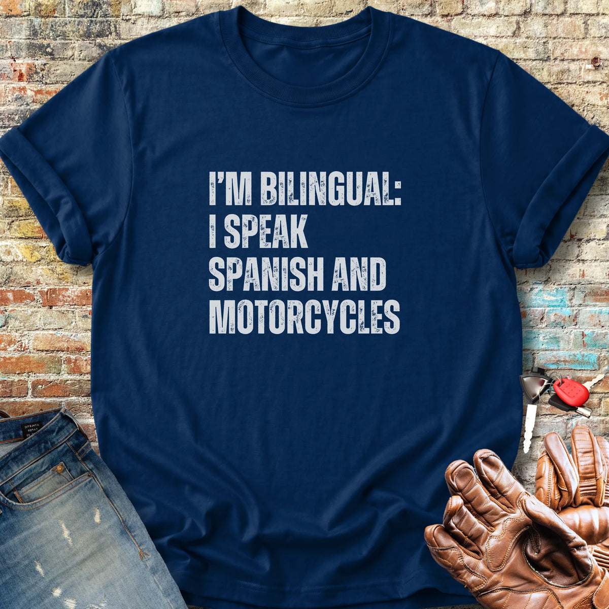 Bilingual Spanish Classic T-Shirt - Navy