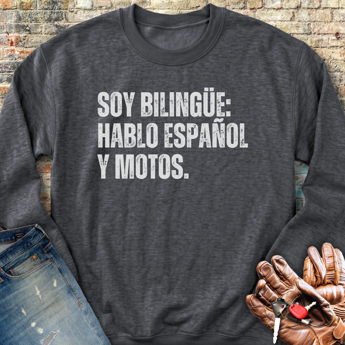 Bilingue Espanol Sweatshirt - Dark Heather