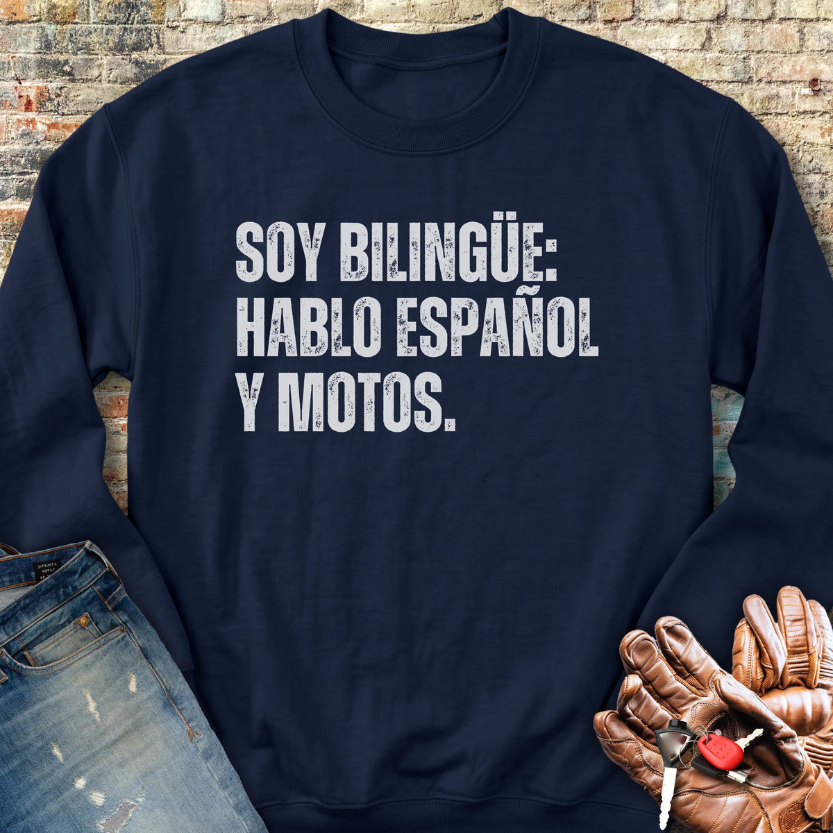 Bilingue Espanol Sweatshirt - Navy