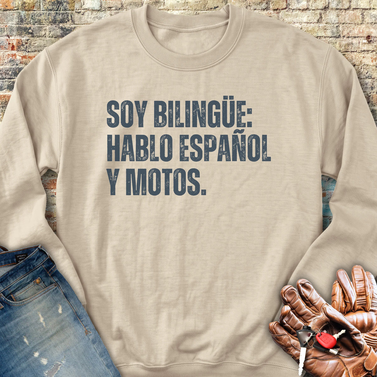 Bilingue Espanol Sweatshirt - Sand
