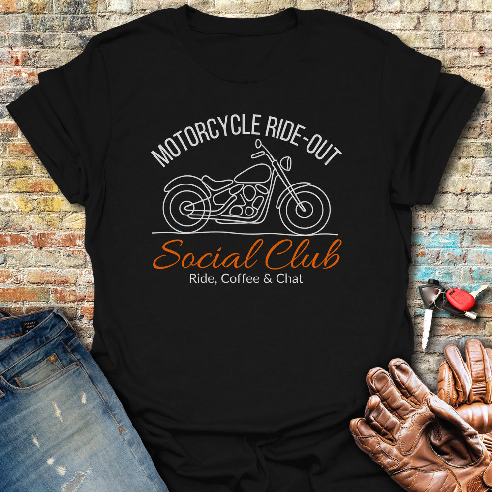 Ride-Out Social Club T-Shirt - Black