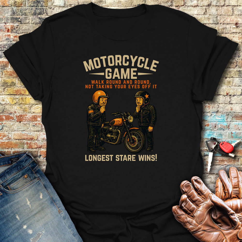 Motorcycle Game T-Shirt - Black