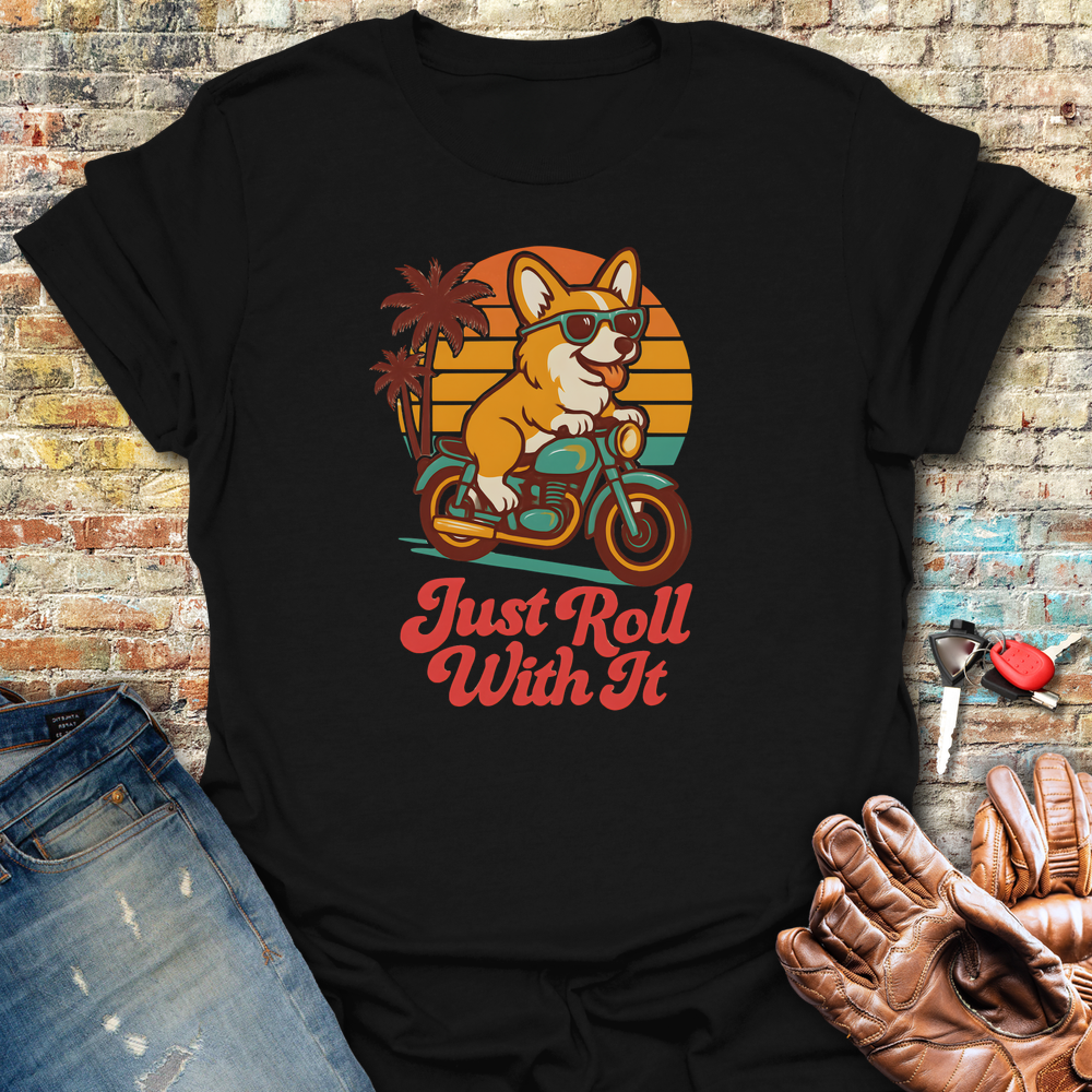 Cool Corgi T-Shirt - Black