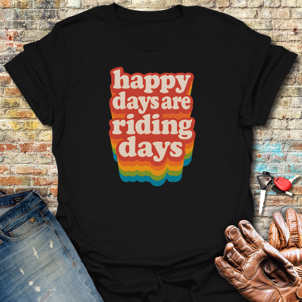 Happy Days T-Shirt - Black