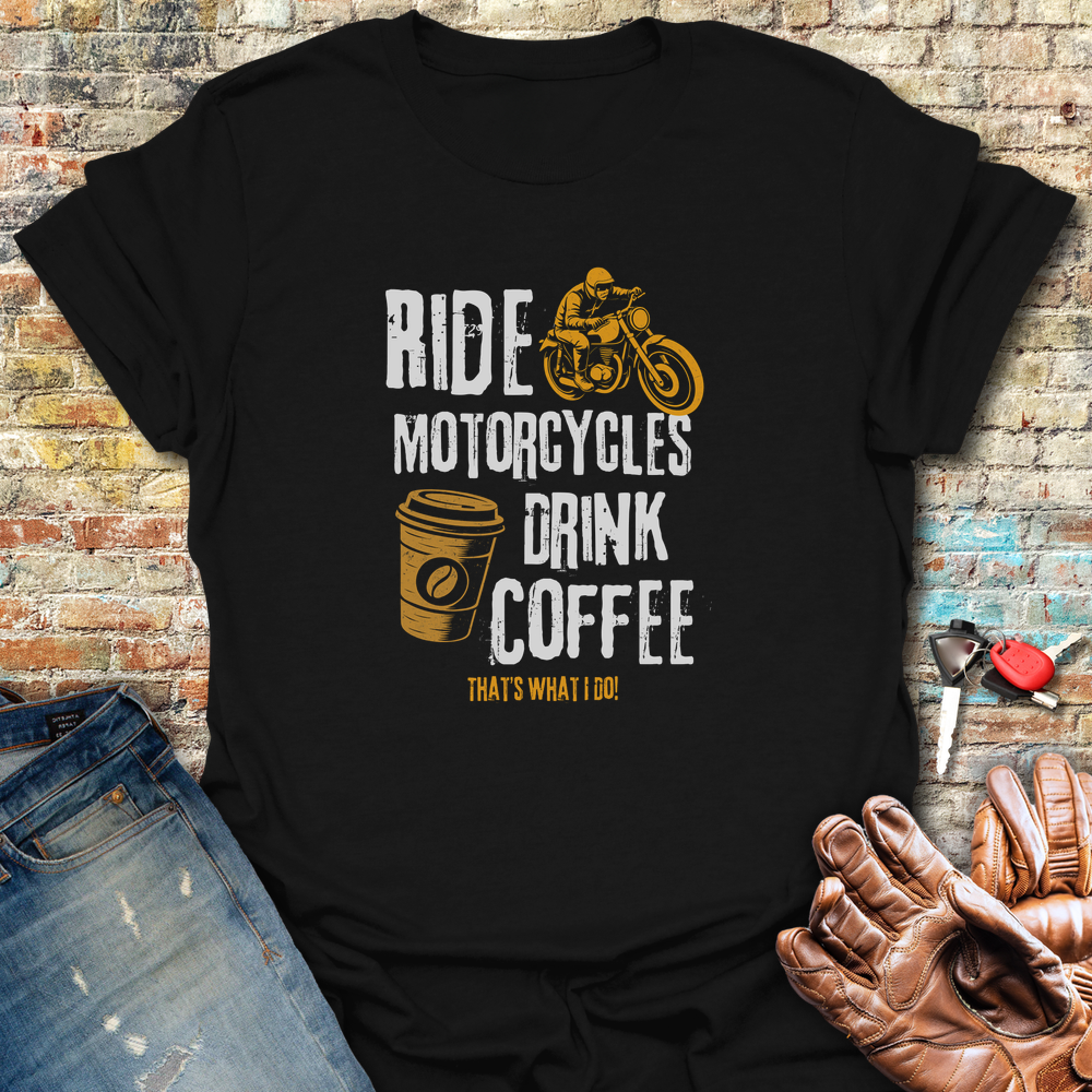 Drink Coffee T-Shirt - Black