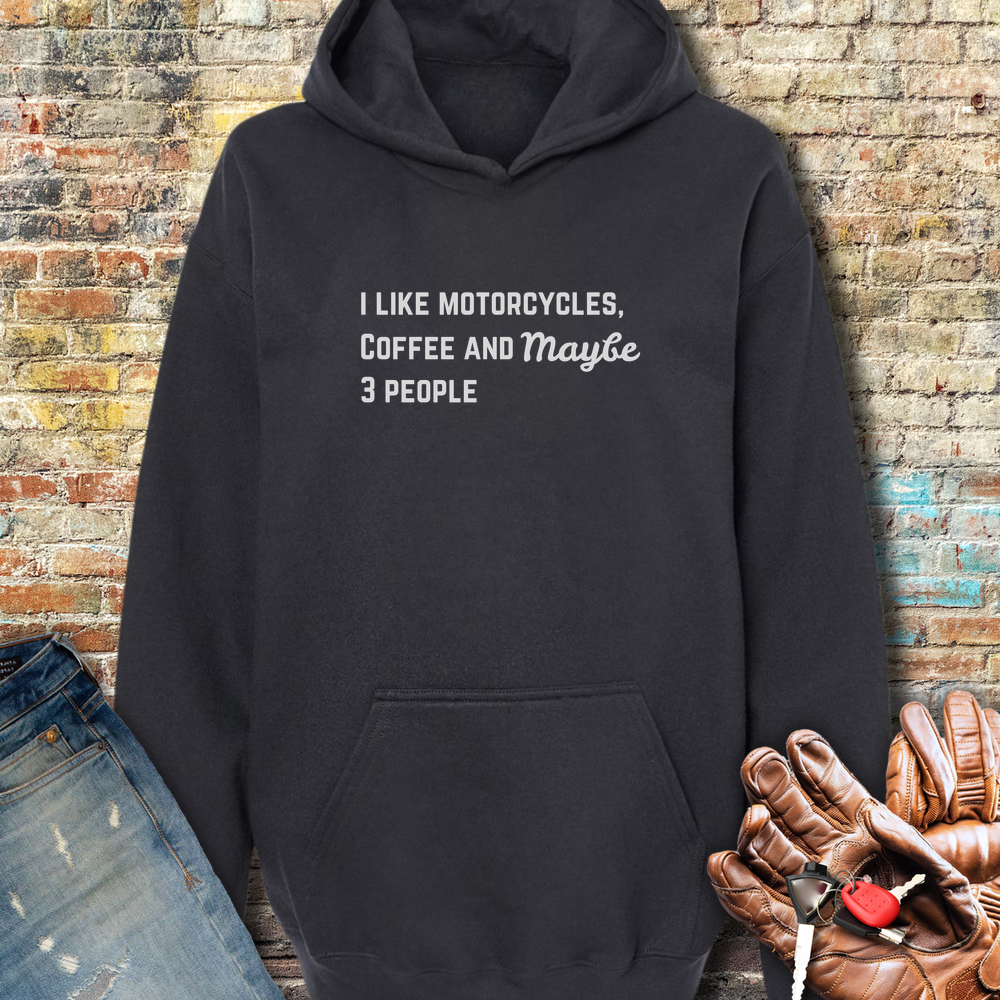 Motorcycles Coffee Hoodie - Black