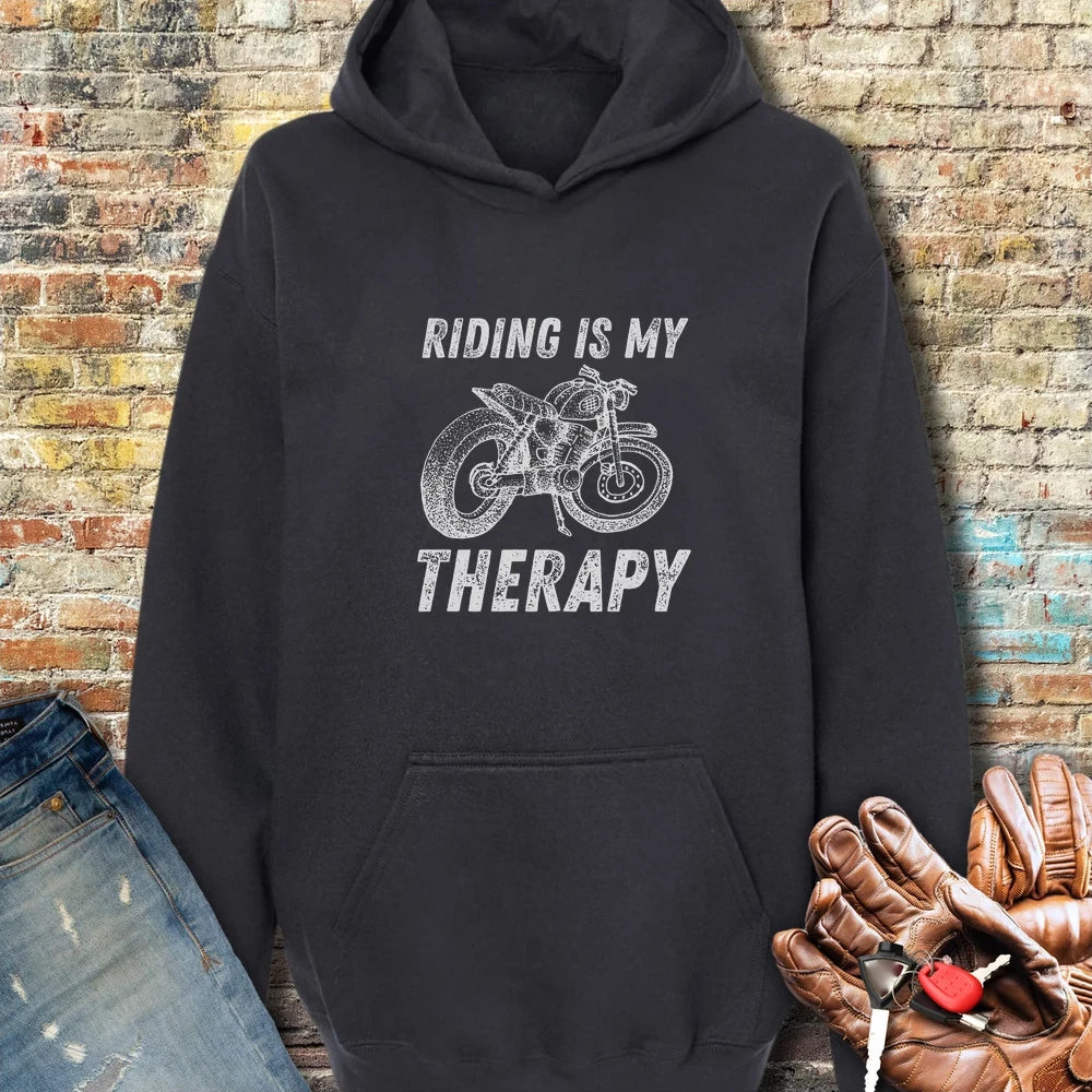 Therapy Hoodie - Black