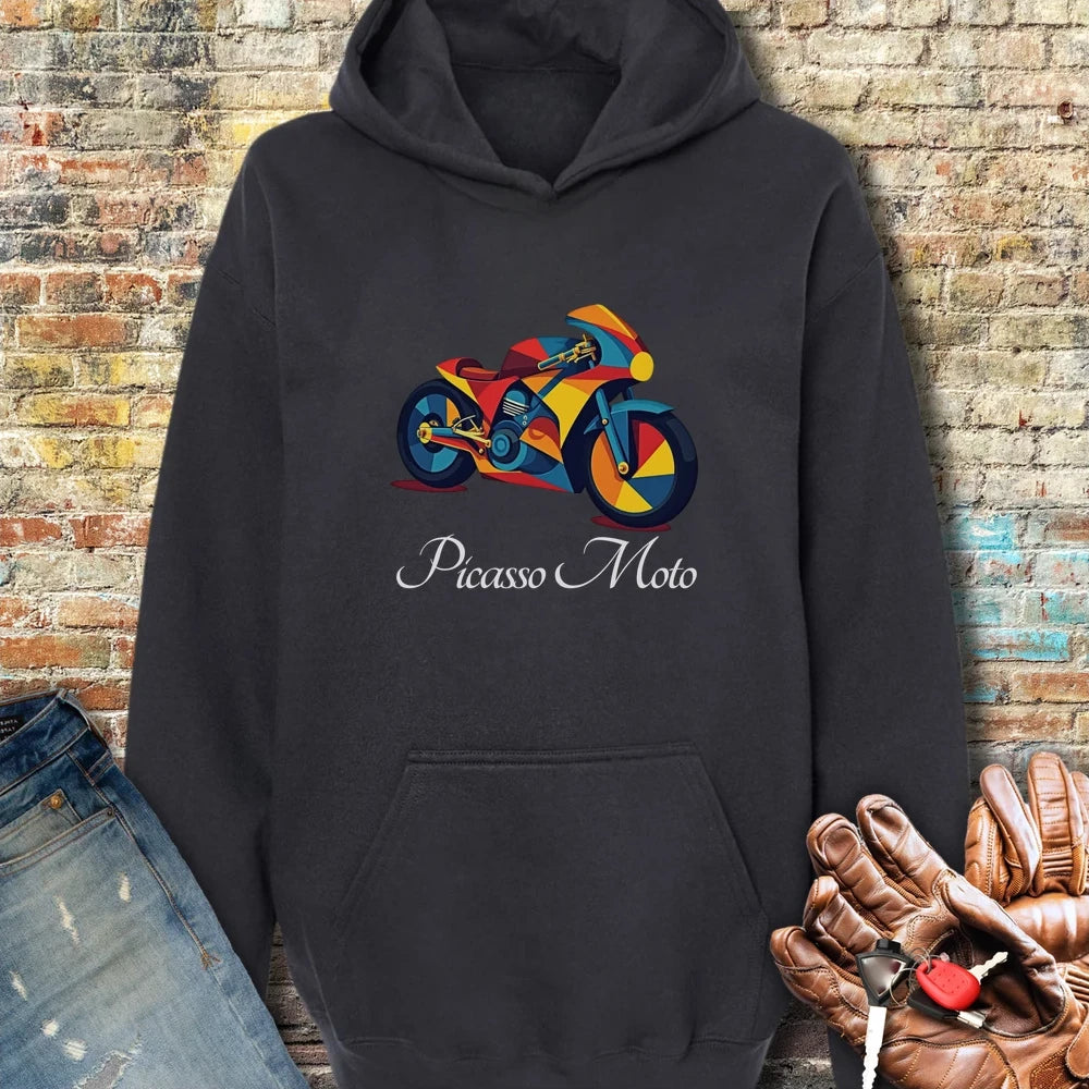 Picasso Moto Hoodie - Black