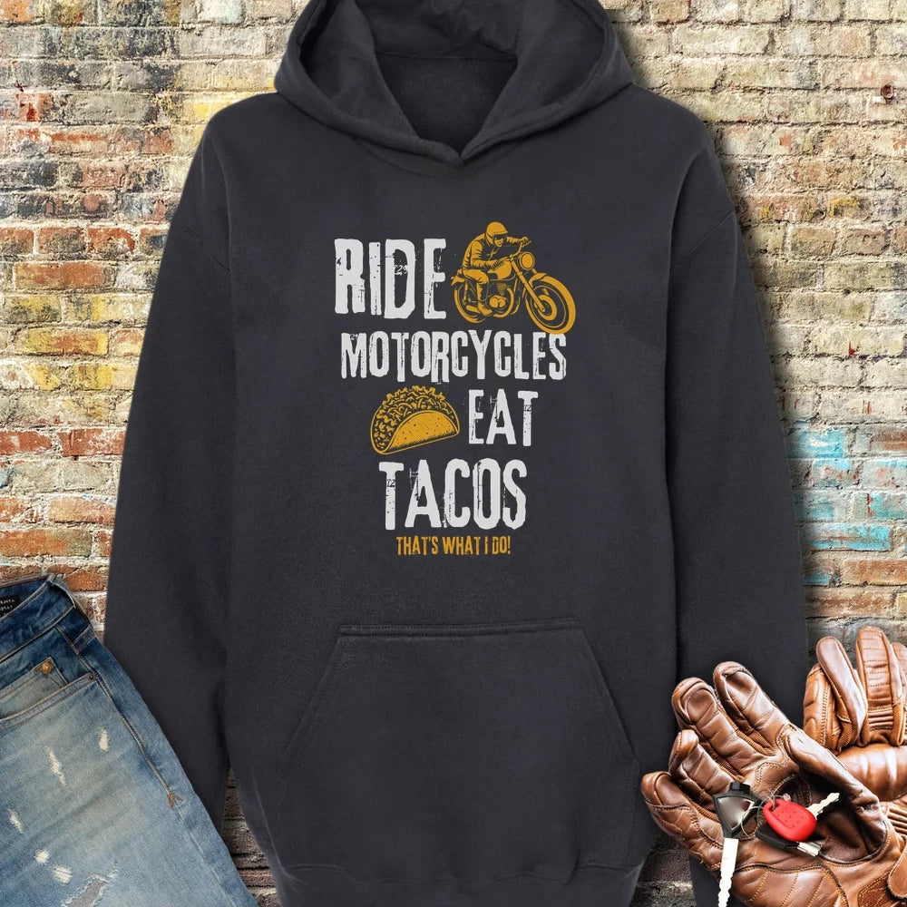 Eat Tacos Hoodie - Black