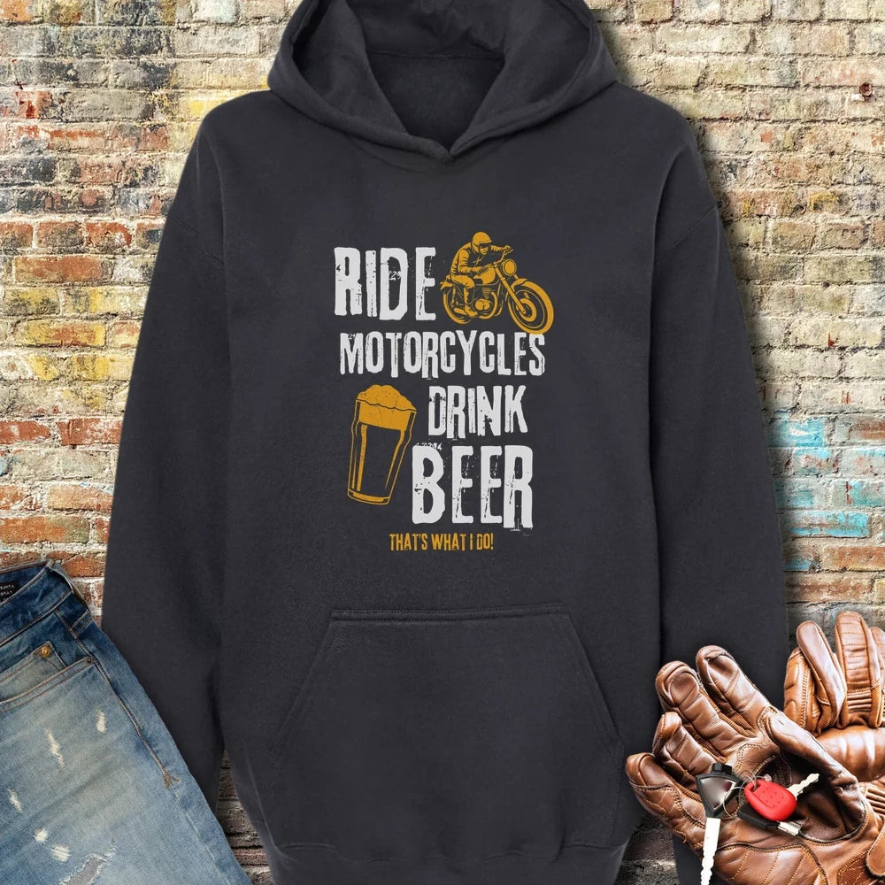 Drink Beer Hoodie - Black