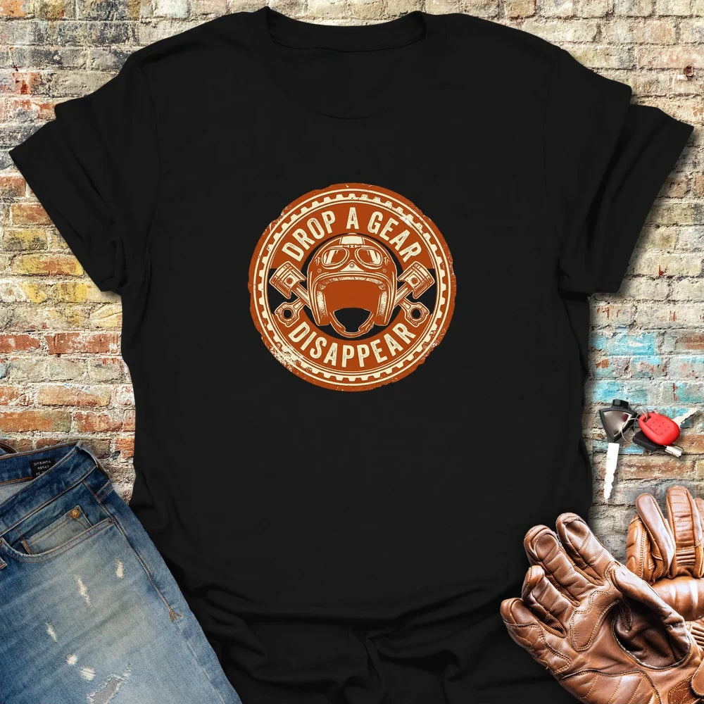 Drop A Gear T-Shirt - Black