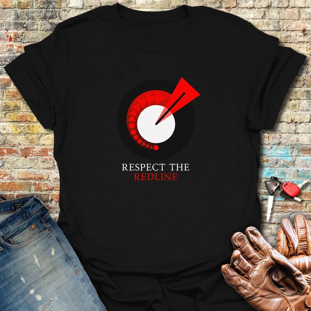 Respect The Redline T-Shirt - Black