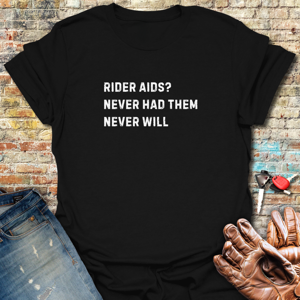 Rider Aids T-Shirt - Black