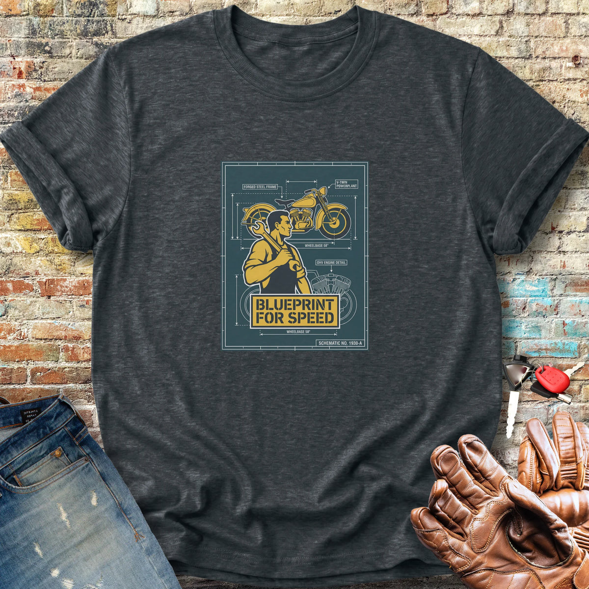 Blueprint Classic T-Shirt - Dark Heather