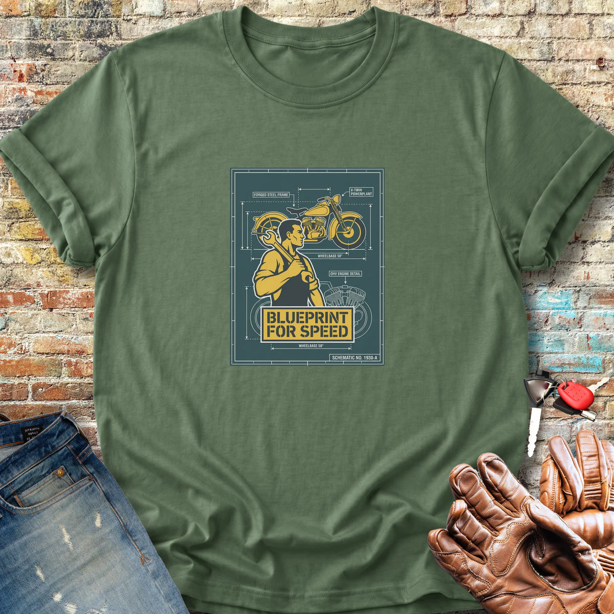Blueprint Classic T-Shirt - Military Green