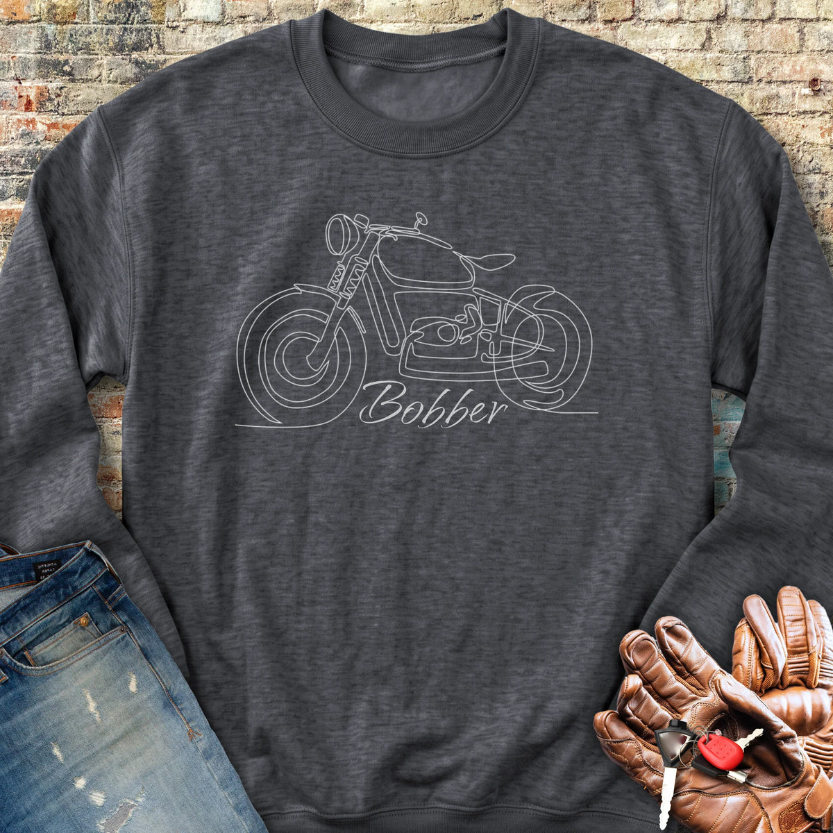 Bobber Line Sweatshirt - Dark Heather