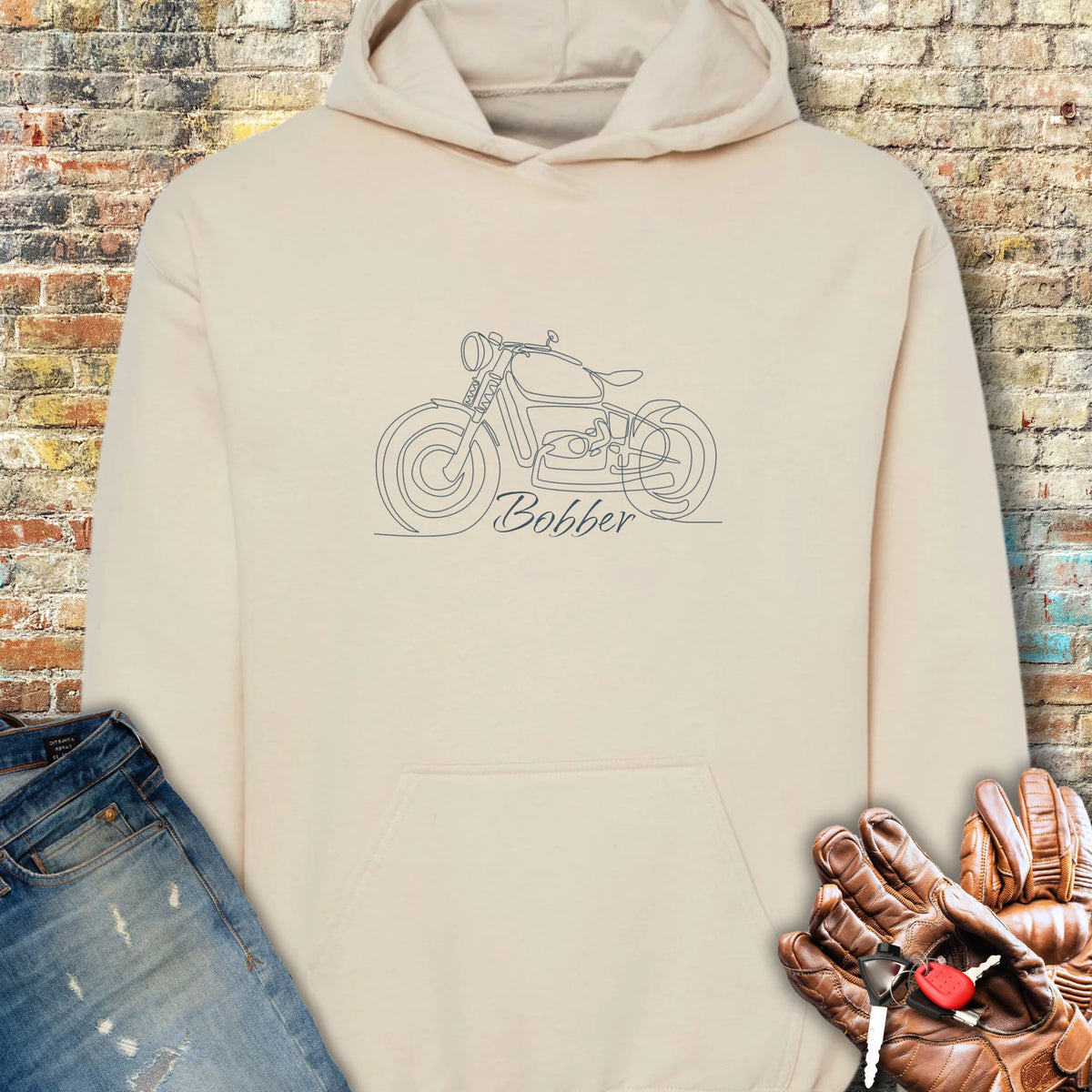 Bobber Line Hoodie - Sand