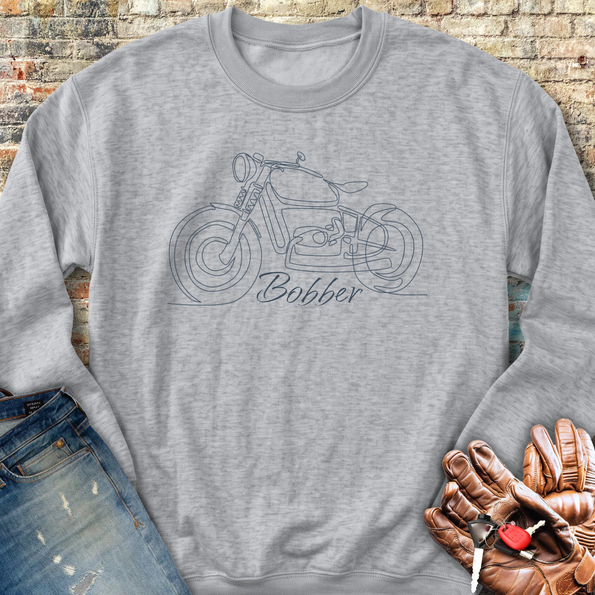Bobber Line Sweatshirt - Sport Grey