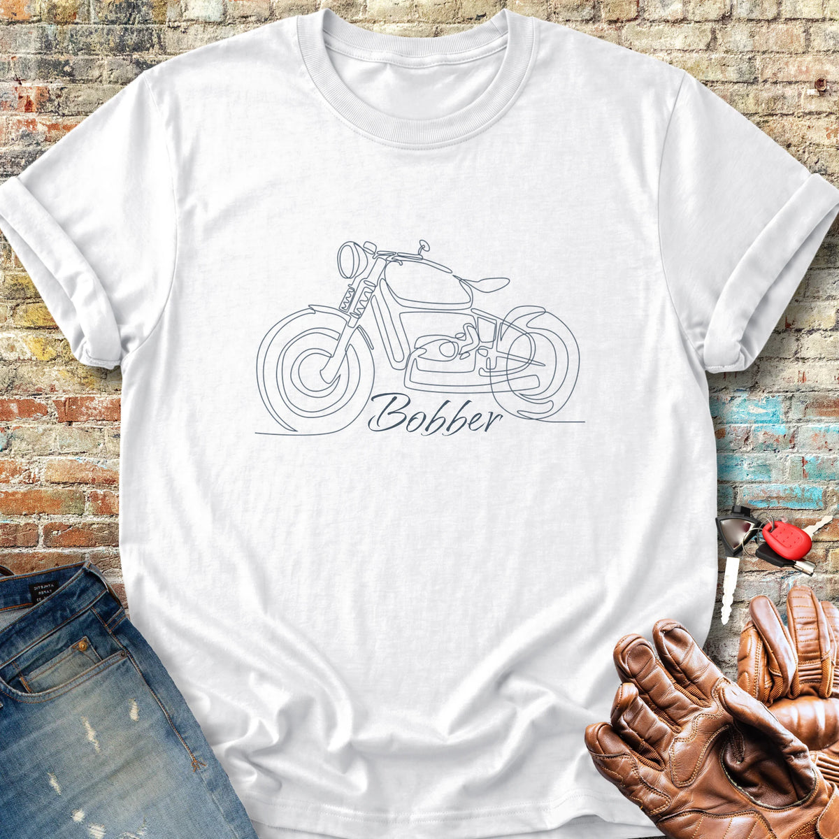 Bobber Line Classic T-Shirt - White