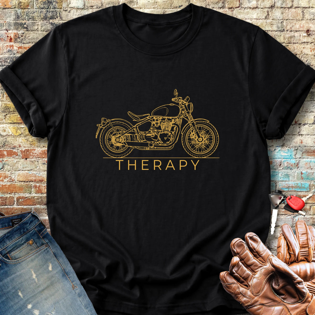 Bobber Therapy Classic T-Shirt - Black