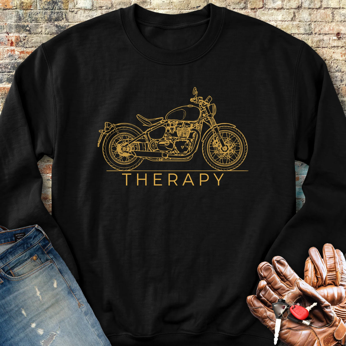 Bobber Therapy Sweatshirt - Black