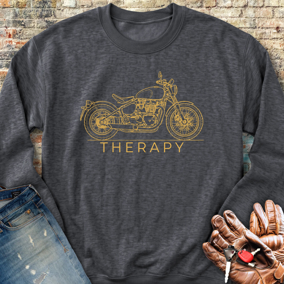 Bobber Therapy Sweatshirt - Dark Heather