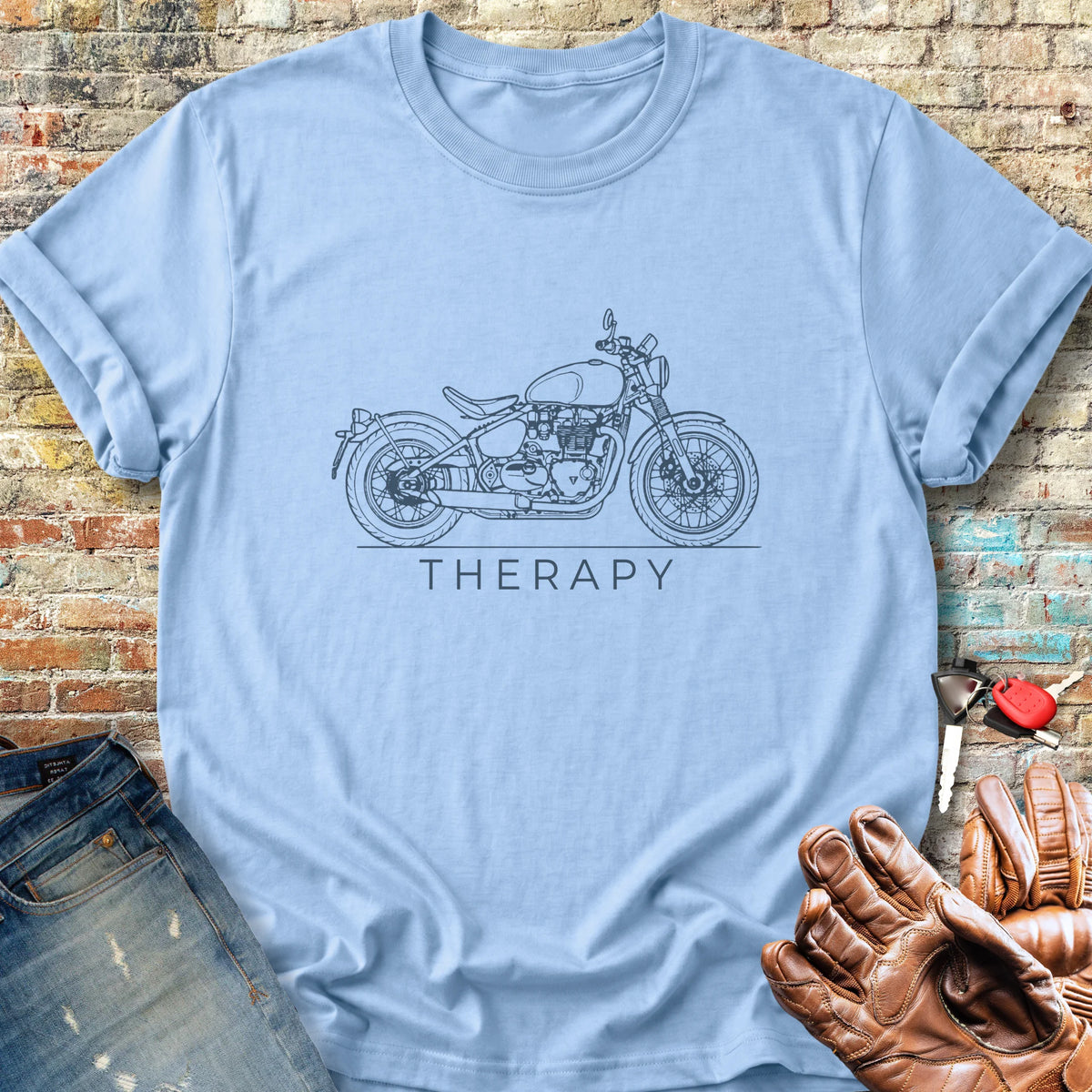 Bobber Therapy Classic T-Shirt - Light Blue