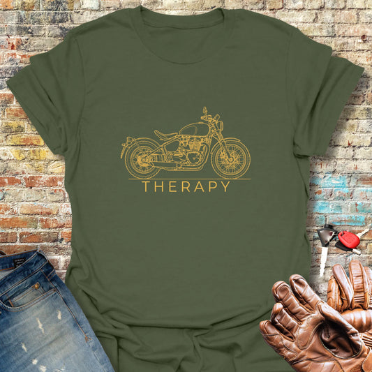 Bobber Therapy T-Shirt - Military Green