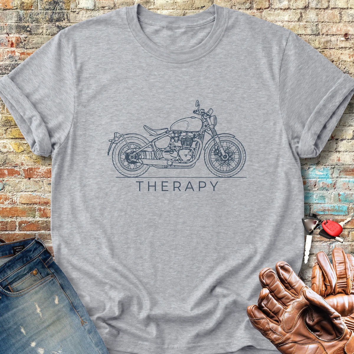 Bobber Therapy Classic T-Shirt - Sport Grey