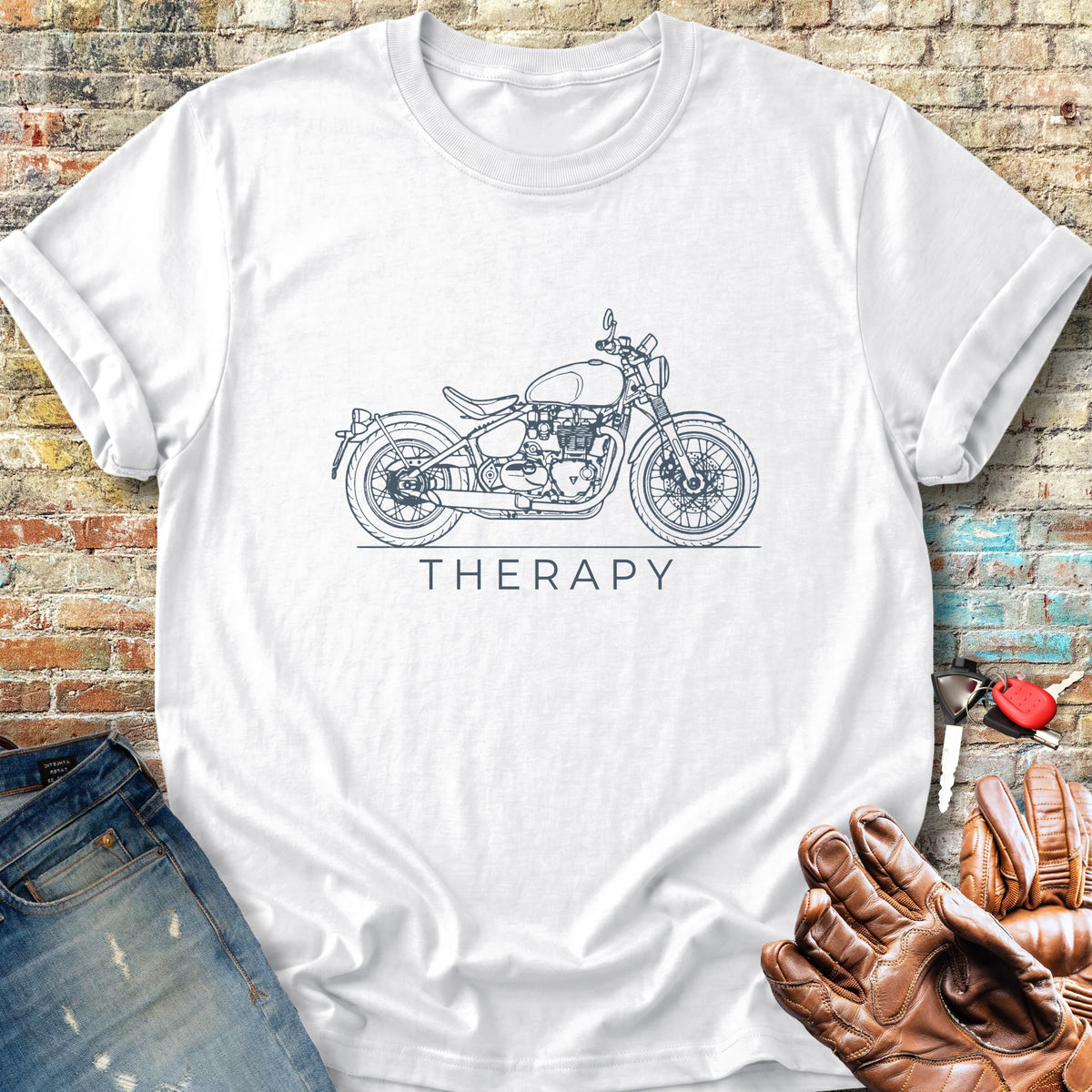 Bobber Therapy Classic T-Shirt - White