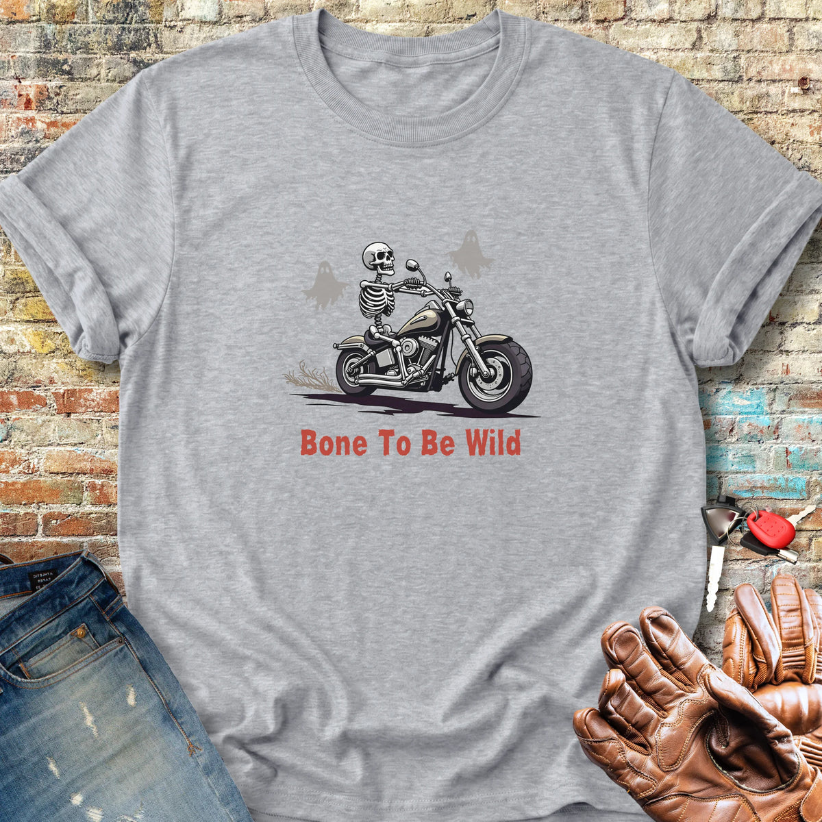 Bone To Be Wild Classic T-Shirt - Sport Grey
