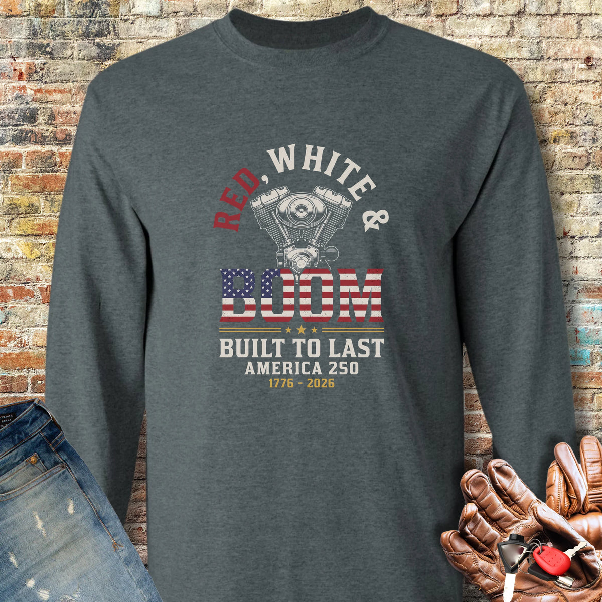 Boom 250 Long Sleeve T-Shirt - Dark Heather