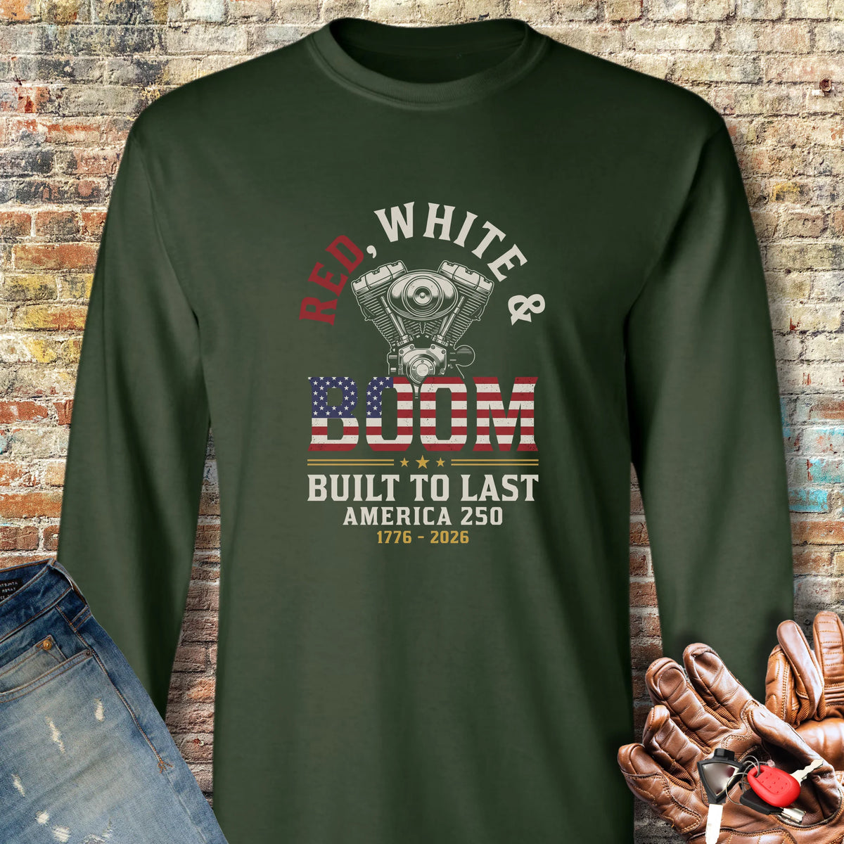 Boom 250 Long Sleeve T-Shirt - Forest Green