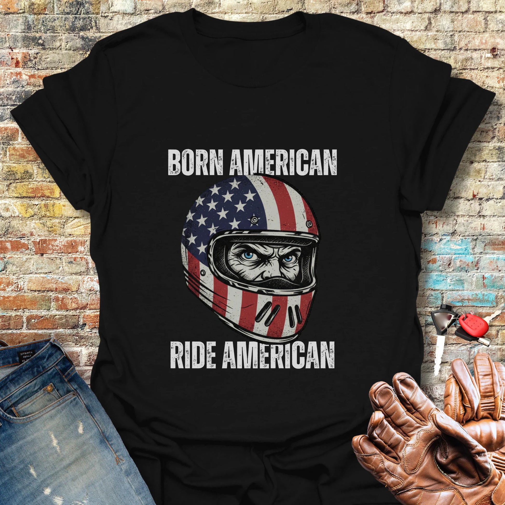 Born American T-Shirt - Black
