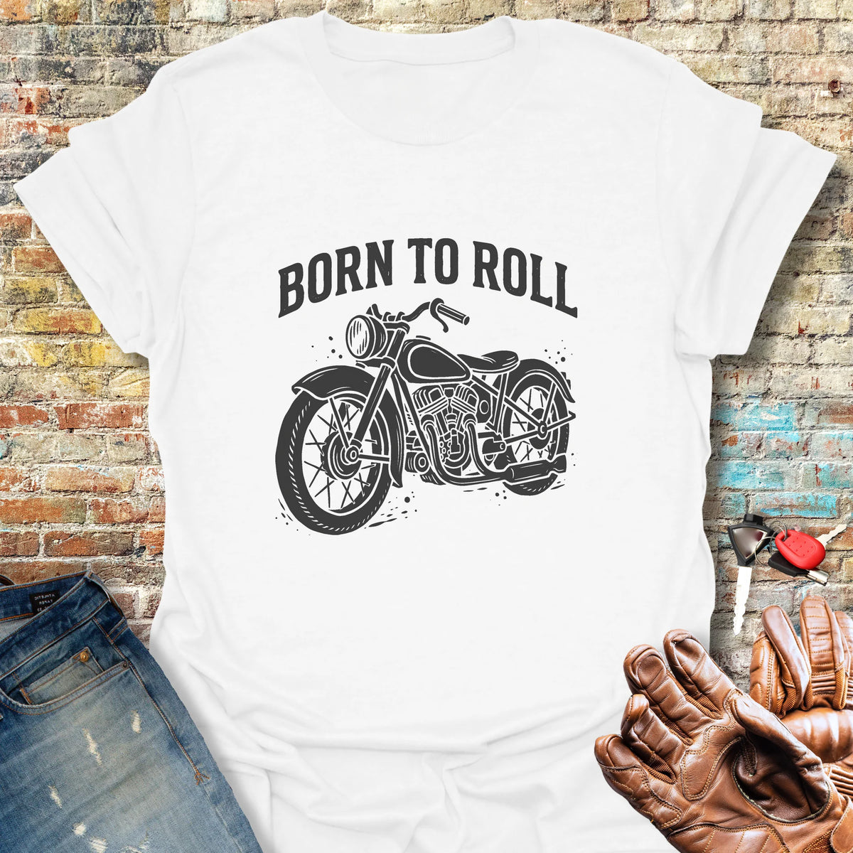 Born to Roll T-Shirt - White