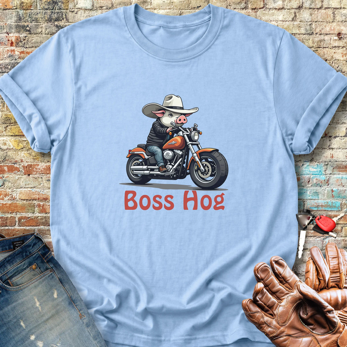 Boss Hog Classic T-Shirt - Light Blue