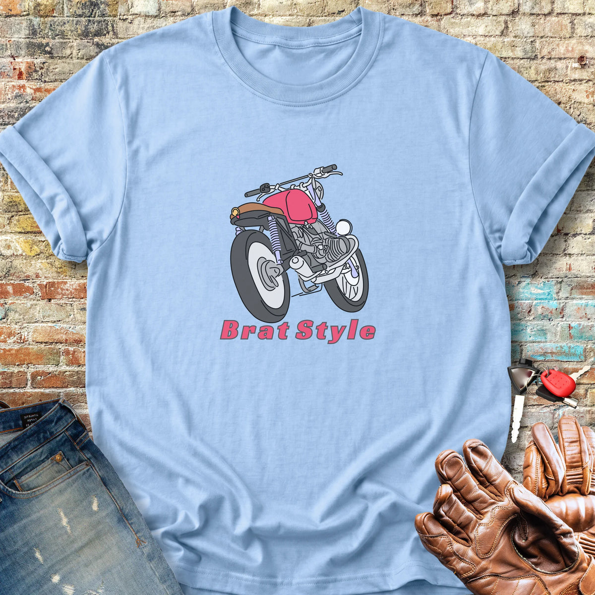 Brat Style Colour Classic T-Shirt - Light Blue