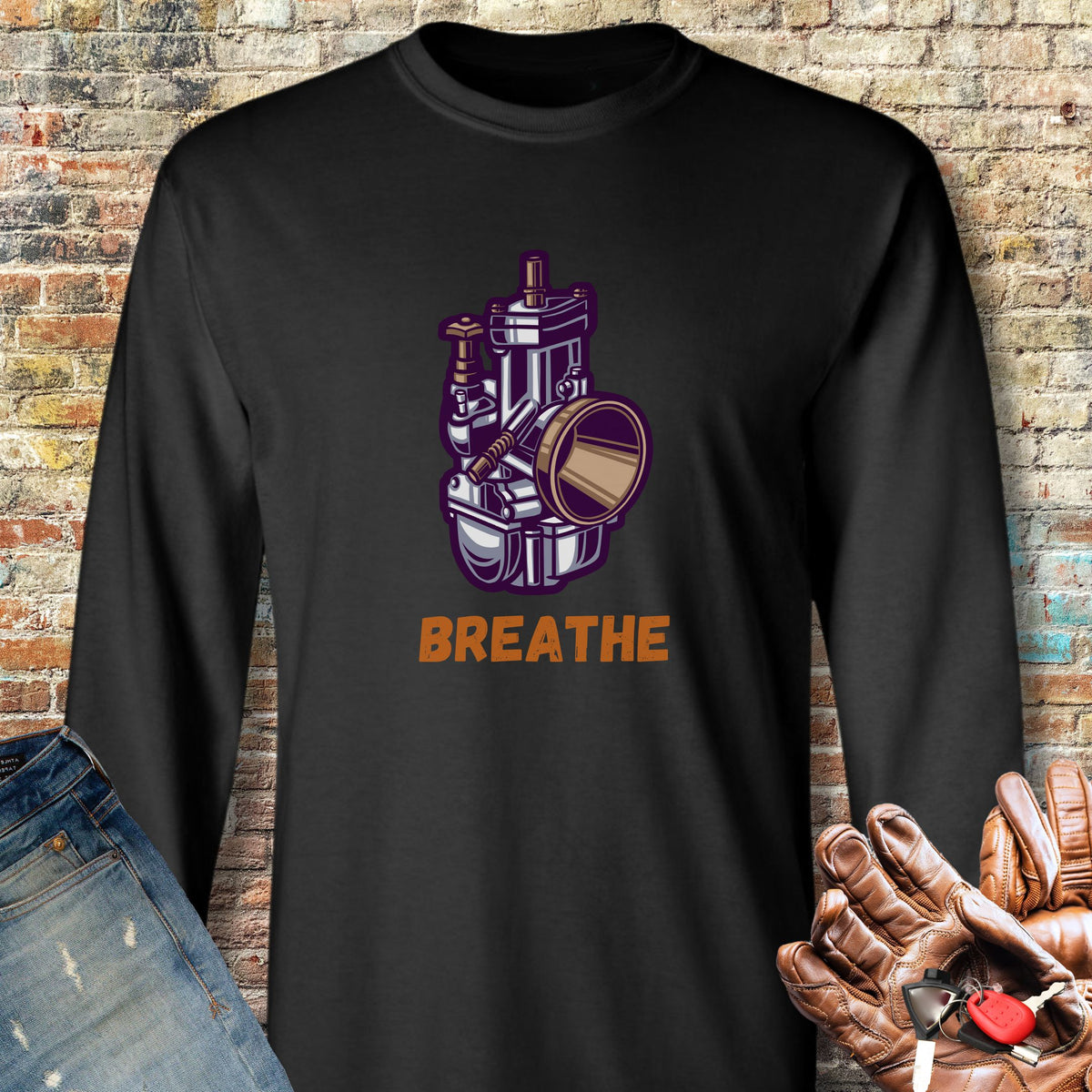 Breathe Long Sleeve T-Shirt - Black