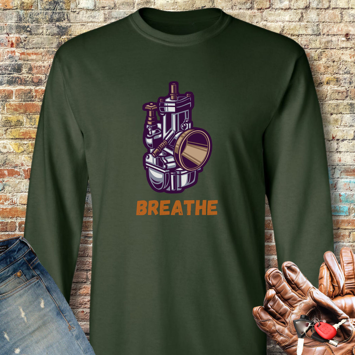 Breathe Long Sleeve T-Shirt - Forest Green