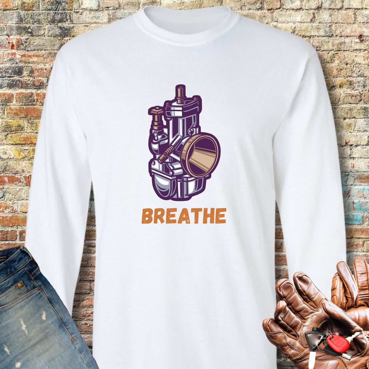Breathe Long Sleeve T-Shirt - White