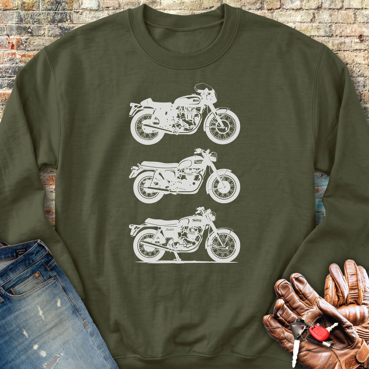 British Classics Sweatshirt - Military Green