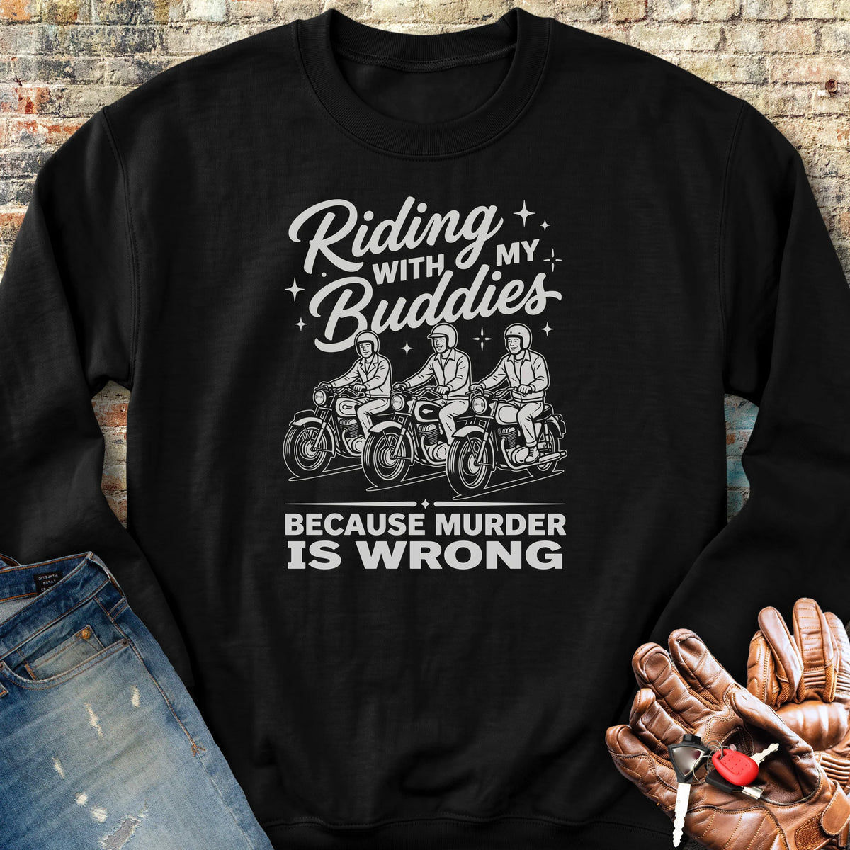 Buddies Sweatshirt - Black