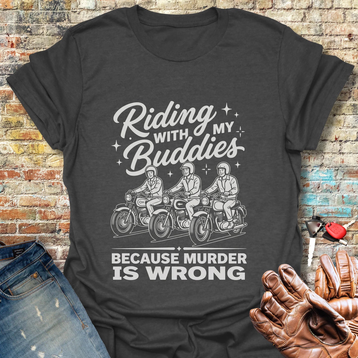 Buddies T-Shirt - Dark Heather