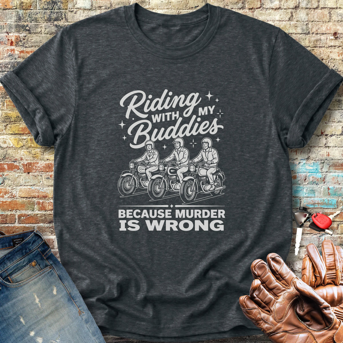 Buddies Classic T-Shirt - Dark Heather