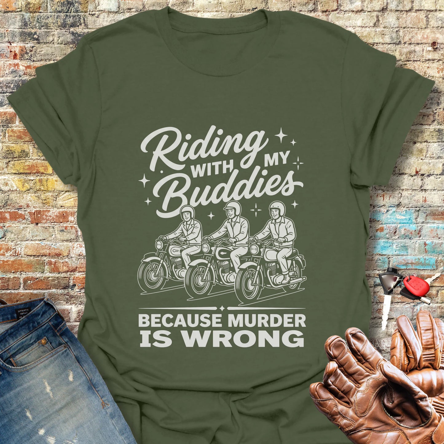Buddies T-Shirt - Military Green
